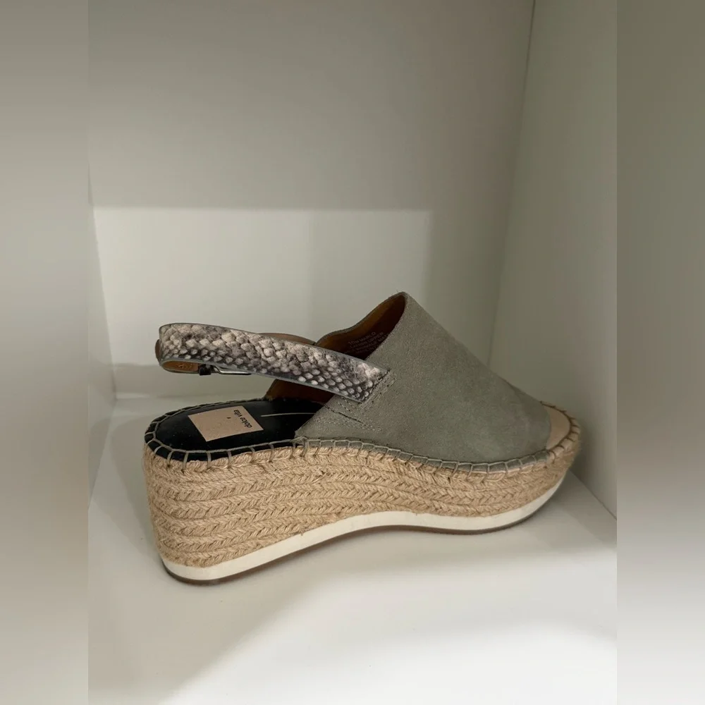 Dolce Vita Multicolor Marlo wedge platform espadrille sandals (10 M) (read) - Picture 8 of 16
